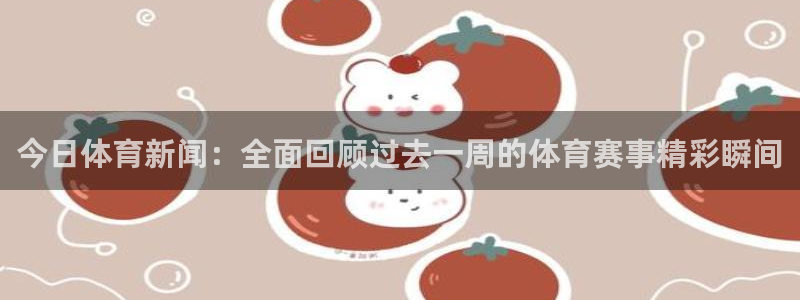 今日体育新闻：全面回顾过去一周的体育赛事精彩瞬间